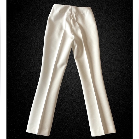 ZARA FLARED HIGH WAISTED PANTS  WHITE SIZE- XS NWOT - Picture 3 of 12